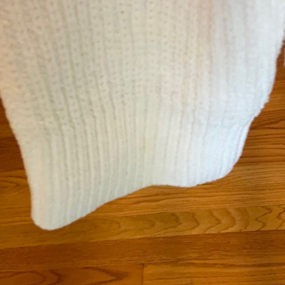 Eileen Fisher Cream Ribbed Cardigan - Picture 6 of 10